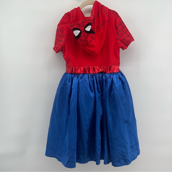 Marvel Spider-Man Dress Halloween Costume Girl’s Size Large 10/12 Red Blue - Picture 3 of 4